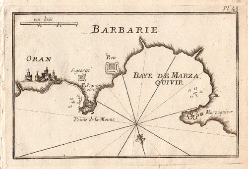 Oran Algeria and Bay de Marza Quivir Roux