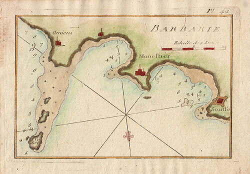 The Coast of Tunisia in the region of Sousse and Monestier