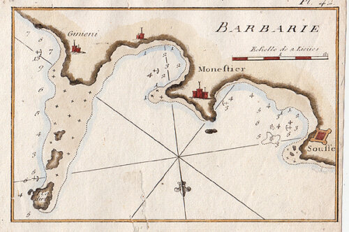 The Coast of Tunisia in the region of Sousse and Monestier