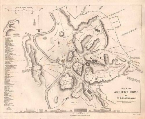 Plan of Ancient Rome by WB Clarke Archt   SDUK