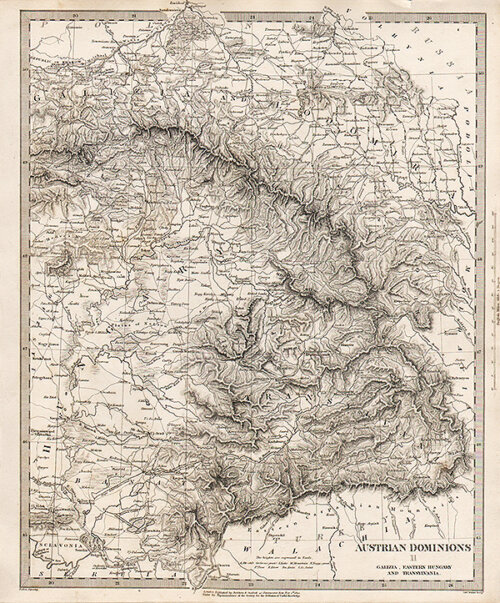 Austrian Dominions II  Galizia Eastern Hungary and Transylvania  -  SDUK