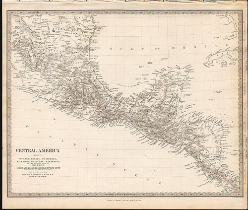 Central America I including Yucatan Belize Guatemala Salvador Honduras Nicaragua and the Southern States of Mexico  -  SDUK
