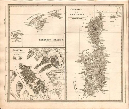 Balearic Islands Corsica and Sardinia Valetta Malta'   SDUK