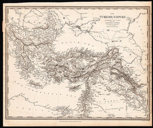 The Turkish Empire in Europe and Asia with the Kingdom of Greece  SDUK