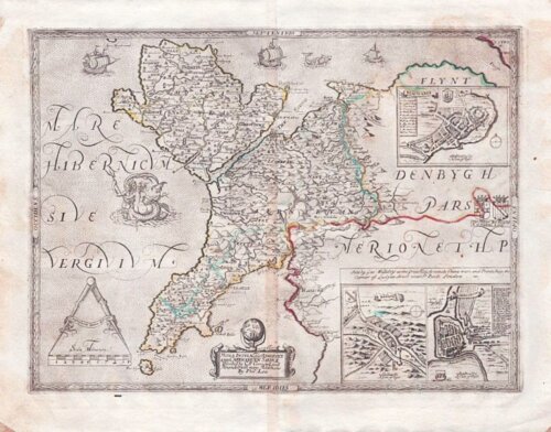 Mona Insula alias Anglesey and Caernarvonshire - Christopher Saxton and Philip Lea.