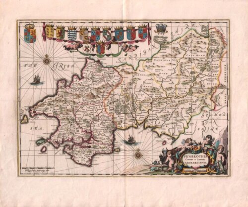 Schenk and Valk - Penbrochia Comitatus et Comitatus Caermardinum