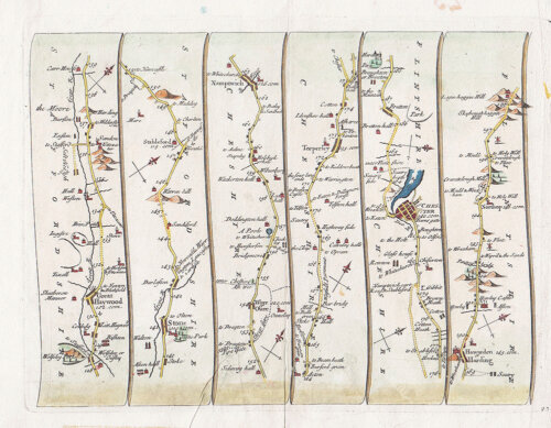 John Senex - The Road from London to Holyhead