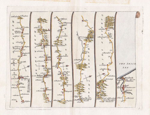 John Senex - The Road from London to Aberistwith
