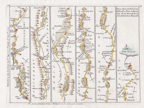 John Senex - Talabont, Cardiganshire to Holywell in Flintshire.