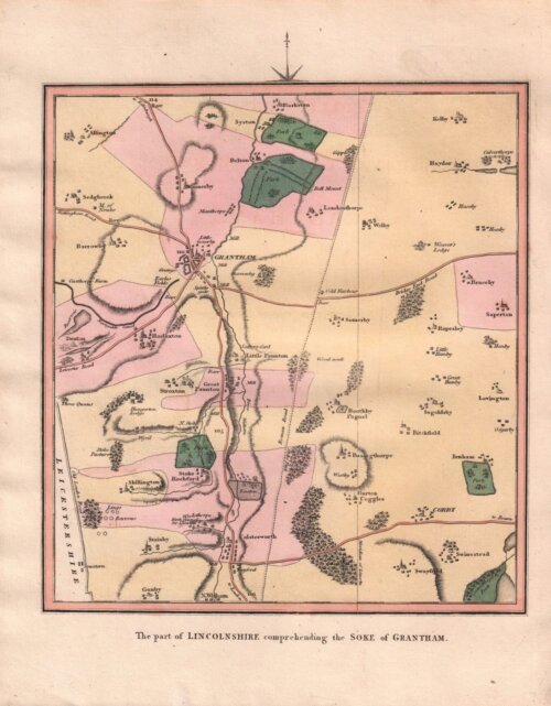 The part of Lincolnshire comprehending the Soke of Grantham