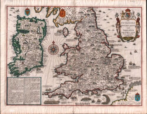 John Speed  -  The Invasions of England and Ireland.