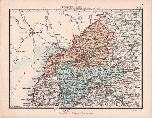 Edward Stanford Cumberland Eskdale and Penrith