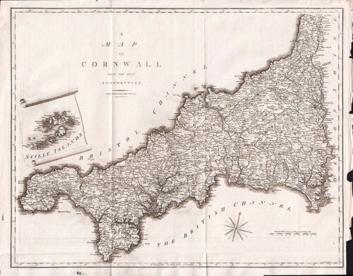 A Map of Cornwall from the best Authorities John Cary and John Stockdale 