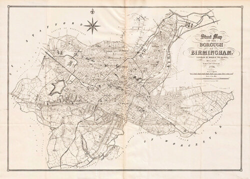 Street Map of the Borough of Birmingham