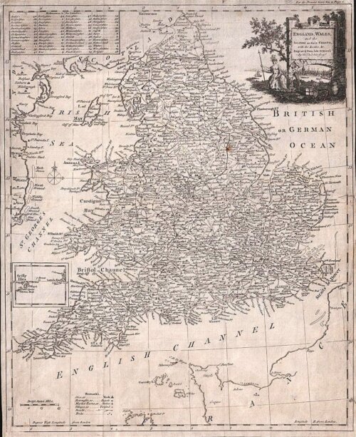 Thomas Kitchin - England, Wales and the Islands on their coasts with Roads etc.