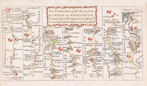 Thomas Kitchin - The Continuation of the Road from London to Aberystwyth...