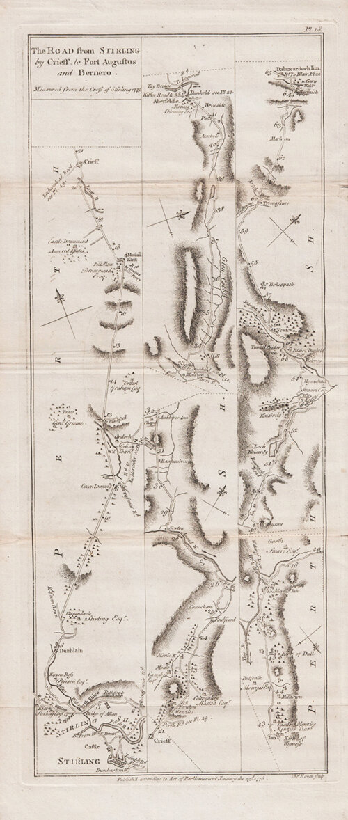 The road from Stirling by Crieff to Fort Augustus and Bernero 
