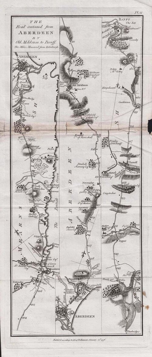 The Road continued from Aberdeen by Old Meldrum to Banff