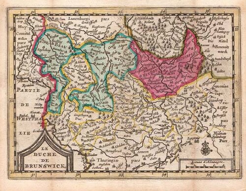 Le Duche de Brunswick    -   Pieter  Van der Aa 1659-1733