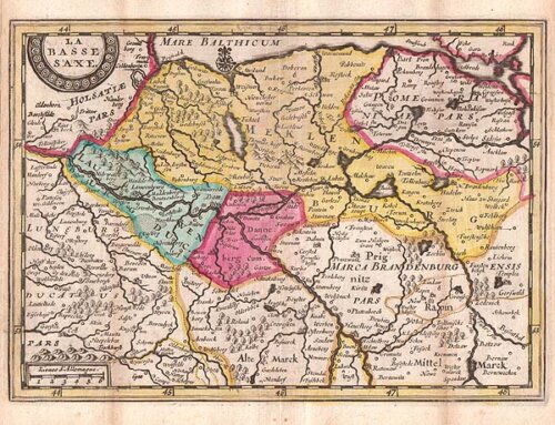 La Basse Saxe  -   Pieter  Van der Aa 1659-1733