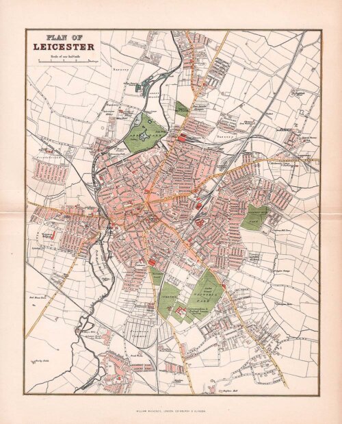 Plan of Leicester  -  William Mackenzie
