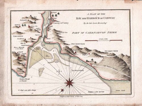 William Morris - A Plan of the Bay and Harbour of Conway
