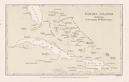Bahama Islands Modern to accompany Mr Major's Paper