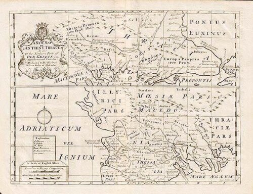 Edward Wells - A New Map of Antient Thrace.....