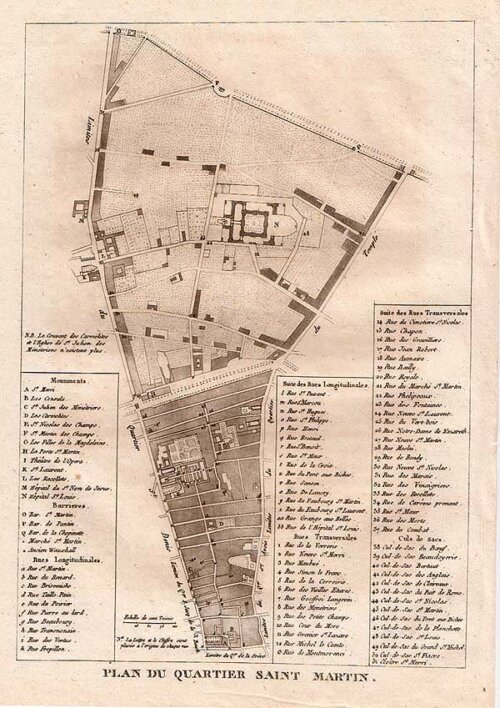Plan du Quartier Saint Martin