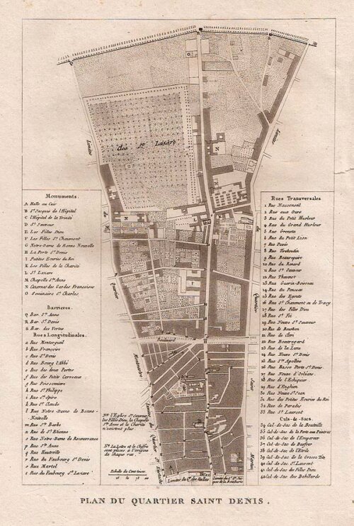 Plan du Quartier Saint Denis