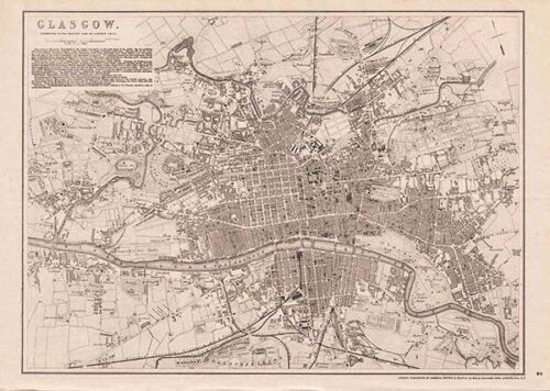 Glasgow  Corrected to the present time By John Dower FRGS 