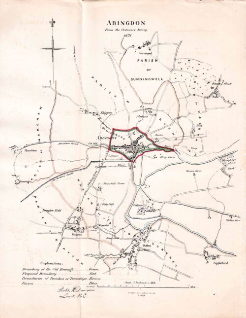 Abingdon Town Plan - RK Dawson 