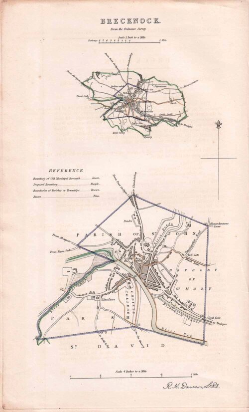 Brecknock Town Plan - RK Dawson  