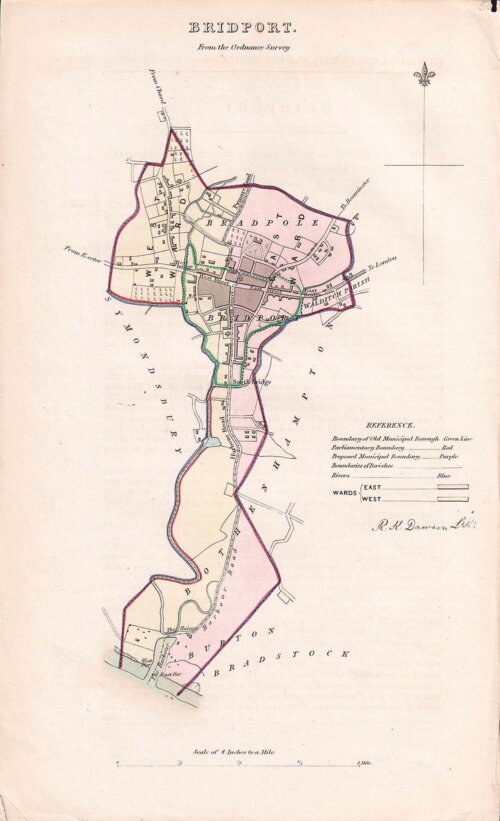 Bridport Town Plan - RK Dawson 