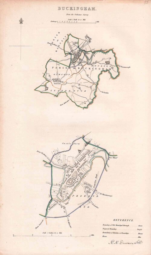 Buckingham Town Plan - RK Dawson 