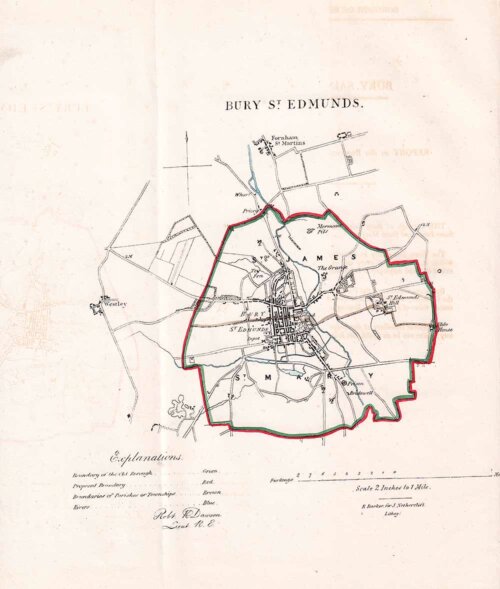 Bury St Edmunds Town Plan - RK Dawson 