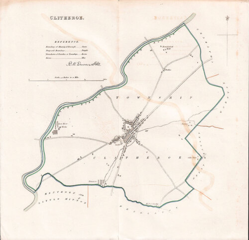 Clitheroe Town Plan  -  RK Dawson