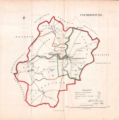 Cockermouth Town Plan  -  RK Dawson