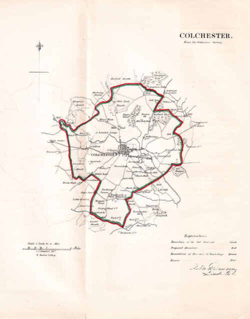 Colchester Town Plan - RK Dawson  