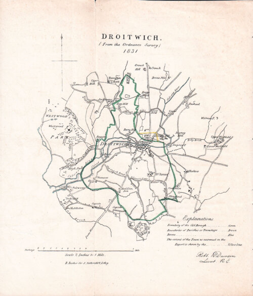 Droitwich Town Plan  -  RK Dawson
