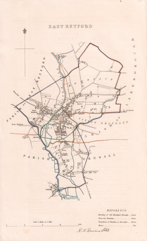 East Retford Town Plan  -  RK Dawson
