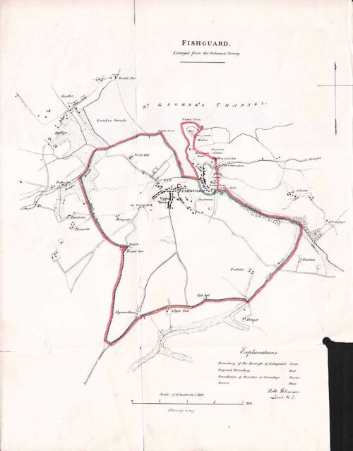 Fishguard Town Plan  -  RK Dawson
