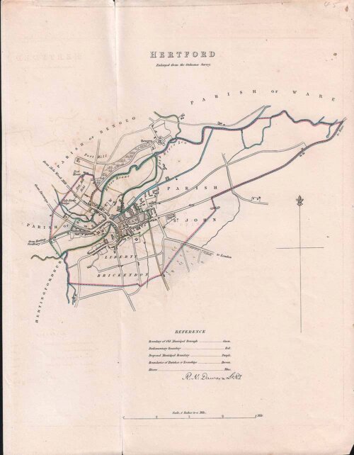 Hertford Town Plan - RK Dawson 