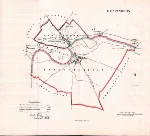 Huntingdon Town Plan - RK Dawson 