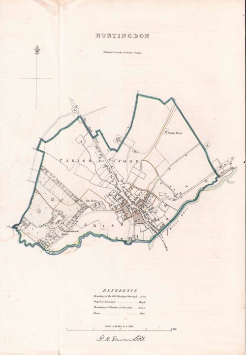 Huntingdon Town Plan - RK Dawson 