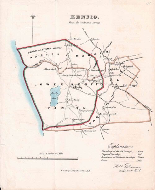Kenfig Town Plan - RK Dawson  