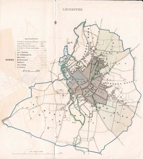 Leicester Town Plan - RK Dawson  