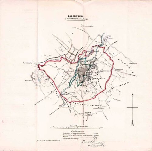 Leicester Town Plan - RK Dawson  