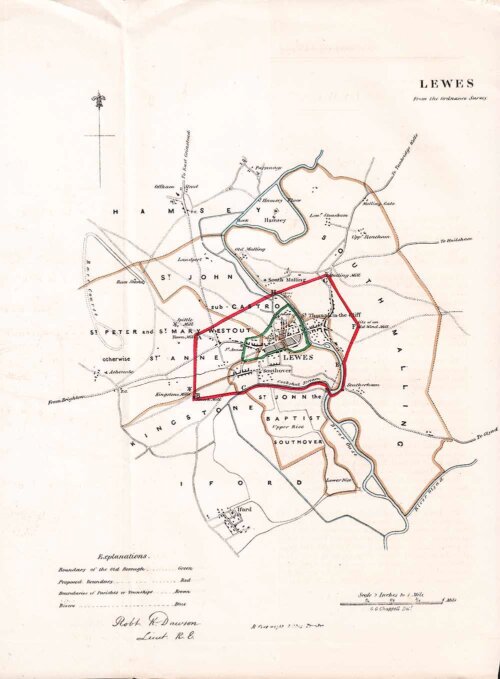 Lewes Town Plan - RK Dawson 