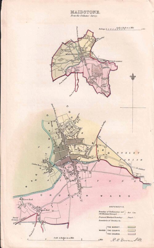Maidstone Town Plan - RK Dawson 